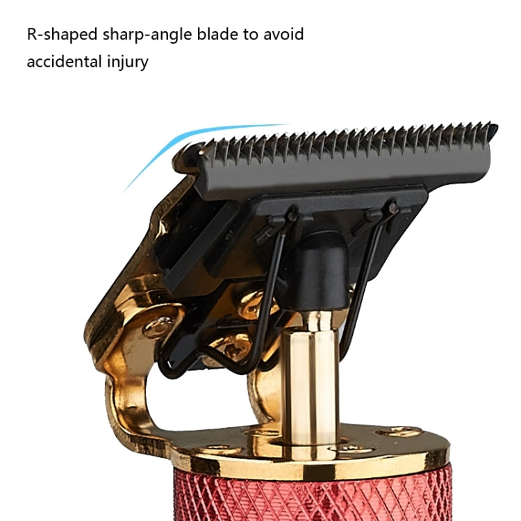 Hollow T-shape Ceramic Cutter Head USB Charging Engraving Electric Hair Clipper, Ceramic Cutter (Black), Ceramic Cutter (Gold), Ceramic Cutter (Silver), Ceramic Cutter (Red)