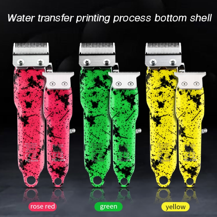 Haircutter Set Transparent Body Oil Head Electric Hair Clipper Men Home Electric Pusher, LM-2032 (Earl Green), LM-2032 (Earl Red), LM-2032 (Earl Yellow), LM-2032 (Scissors Green), LM-2032 (Scissors Red), LM-2032 (Scissors Yellow)