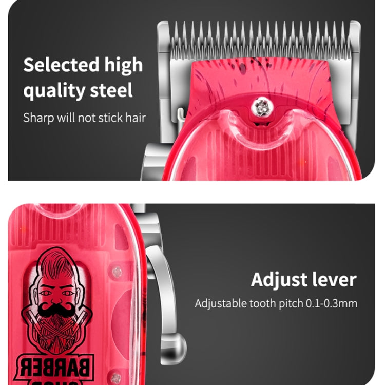 Haircutter Set Transparent Body Oil Head Electric Hair Clipper Men Home Electric Pusher, LM-2032 (Earl Green), LM-2032 (Earl Red), LM-2032 (Earl Yellow), LM-2032 (Scissors Green), LM-2032 (Scissors Red), LM-2032 (Scissors Yellow)