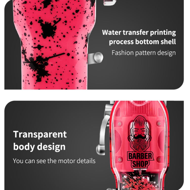 Haircutter Set Transparent Body Oil Head Electric Hair Clipper Men Home Electric Pusher, LM-2032 (Earl Green), LM-2032 (Earl Red), LM-2032 (Earl Yellow), LM-2032 (Scissors Green), LM-2032 (Scissors Red), LM-2032 (Scissors Yellow)