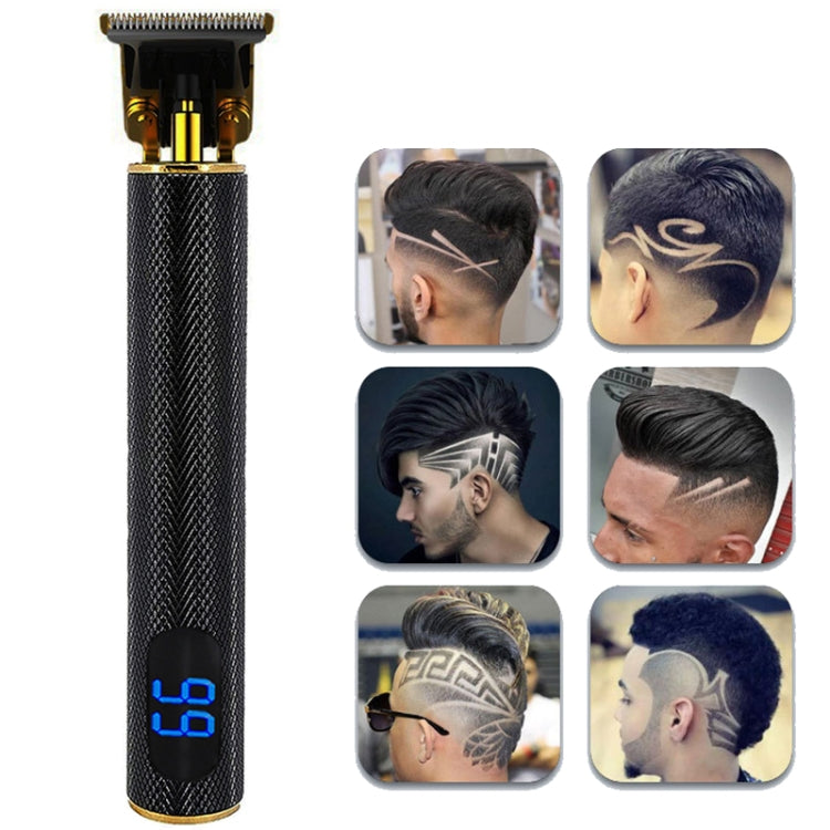 USB Rechargeable Digital Display Engraving Ceramic Knife Electric Hair Clipper, Digital Display (Black), Digital Display (Gold), (Digital Display Black), (Digital Display Gold)