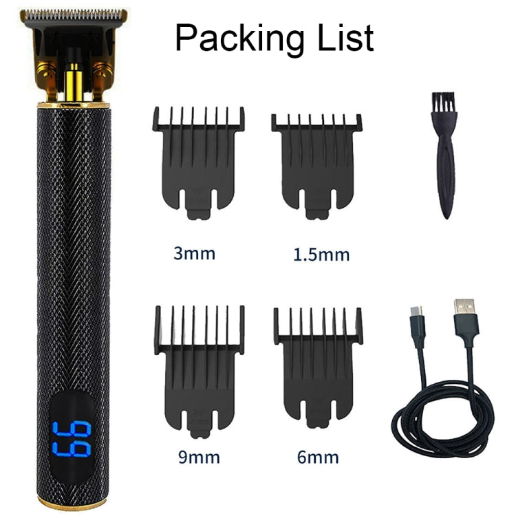 USB Rechargeable Digital Display Engraving Ceramic Knife Electric Hair Clipper, Digital Display (Black), Digital Display (Gold), (Digital Display Black), (Digital Display Gold)