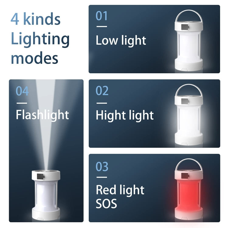 Camping Lantern Outdoor Solar Emergency Lights Multifunctional Tent Light, 5809 White, 5809 Hourglass  Black, 5809 Hourglass White, 5809 Black