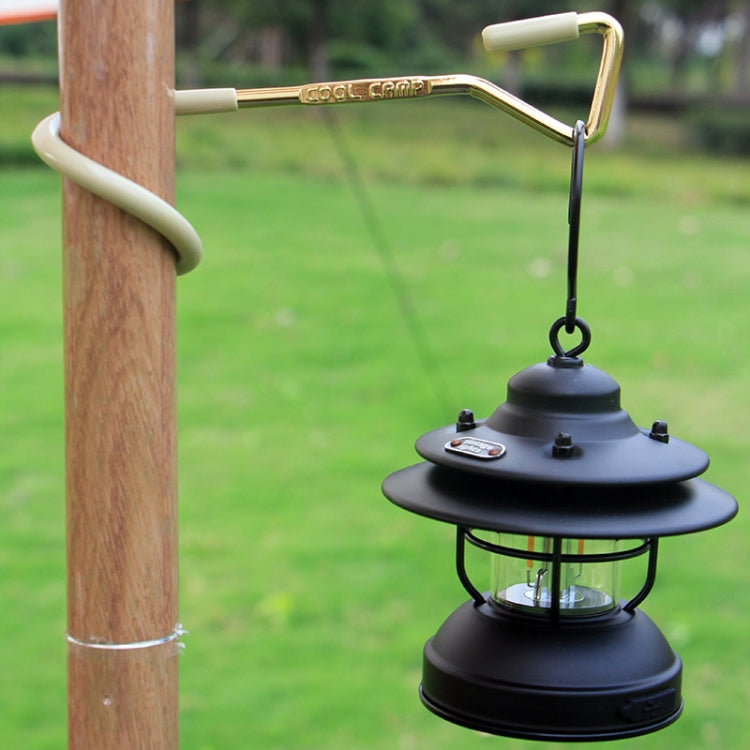 COOL CAMP Outdoor Canopy Pole Hook Portable Camping Light Hanger, 22mm Khaki, 33mm Khaki, 22mm Black, 33mm Black