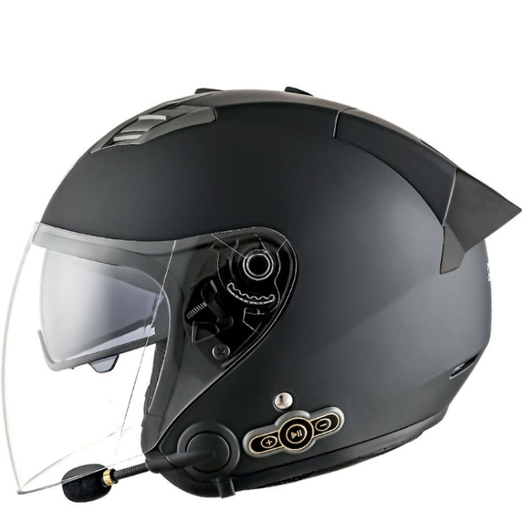 KUQIBAO Motorcycle Smart Bluetooth-compatible Sun Protection Double Lens Safety Helmet, M, L, XL, XXL
