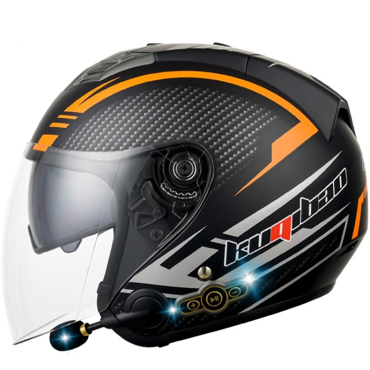 KUQIBAO Motorcycle Smart Bluetooth-compatible Sun Protection Double Lens Safety Helmet, M, L, XL, XXL