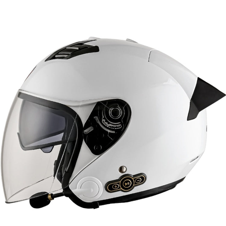 KUQIBAO Motorcycle Smart Bluetooth-compatible Sun Protection Double Lens Safety Helmet, M, L, XL, XXL