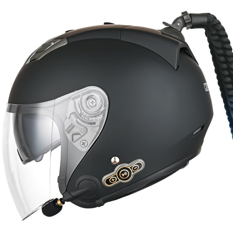 KUQIBAO Motorcycle Bluetooth Headset Double Lens Helmet With Braid, M, L, XL, XXL