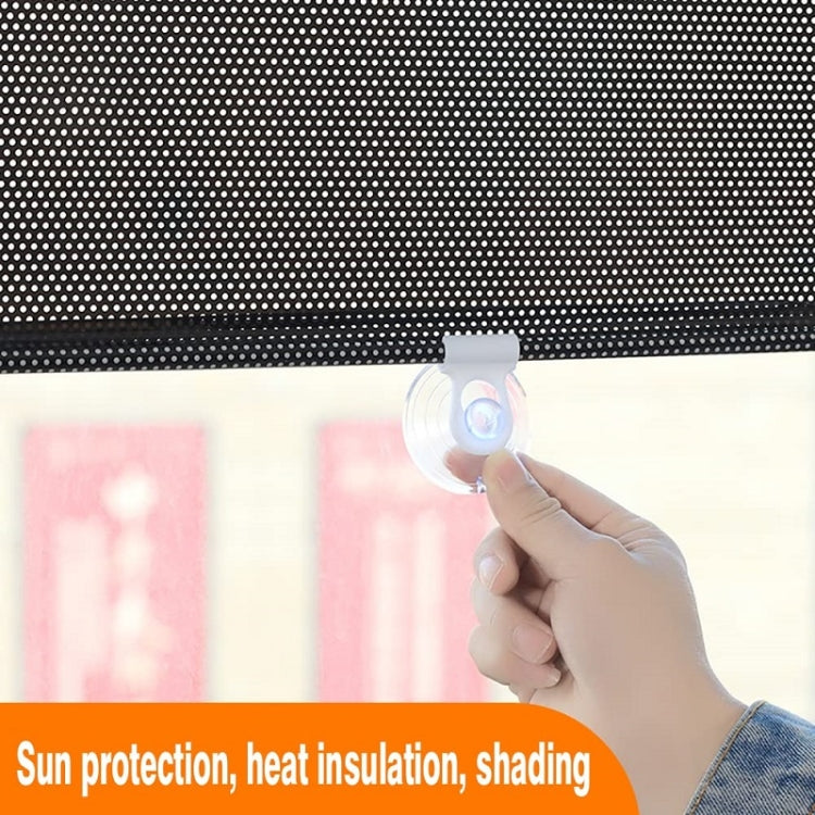 Suction Cup Telescopic Car Sun Protection Blackout Curtain, 40x60cm Mesh Black, 40x60cm Laser Silver, 40x125cm Mesh Black, 40x125cm Laser Silver, 45x125cm Mesh Black, 45x125cm Laser Silver, 50x125cm Mesh Black, 50x125cm Laser Silver, 58x125cm Mesh Blac...