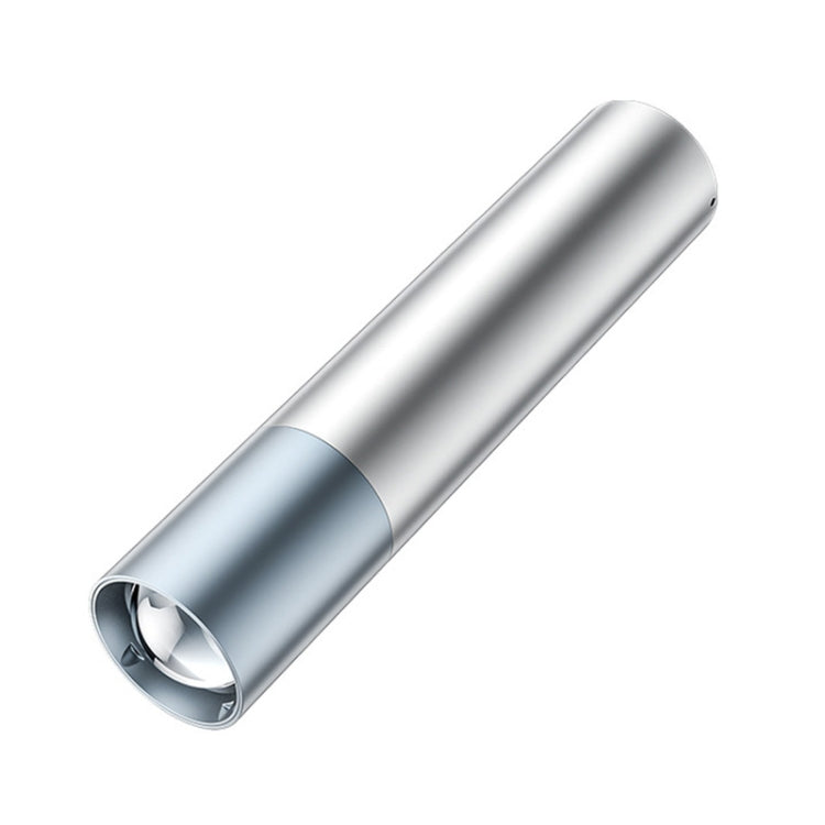 1200mAh LED Outdoor Strong Lighting Lithium Battery Flashlight, Fixed Focus Silver, Fixed Focus Black, Zoom Silver, Zoom Black