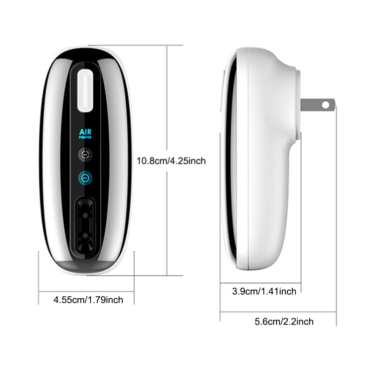 90V-250V Plug-in Negative Ion Air Purifier Portable Odor Removing Device, US Plug, EU Plug, UK Adapter+ EU Host, UK Adapter+US Host