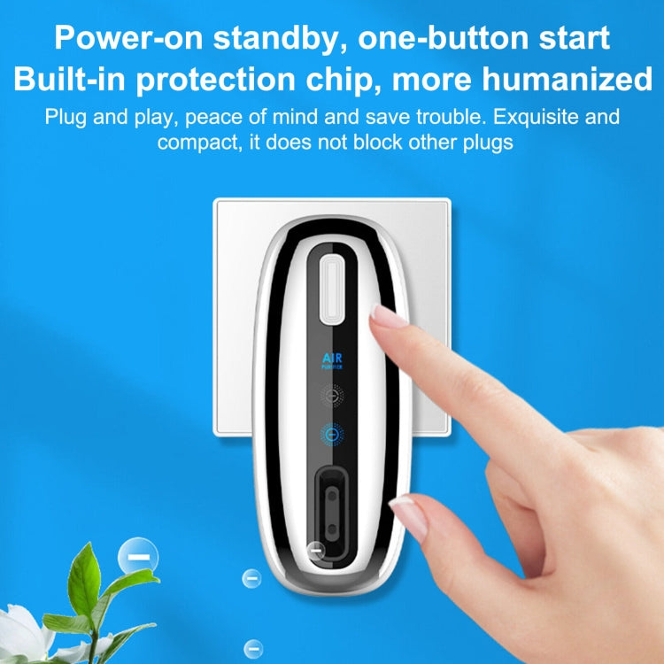 90V-250V Plug-in Negative Ion Air Purifier Portable Odor Removing Device, US Plug, EU Plug, UK Adapter+ EU Host, UK Adapter+US Host