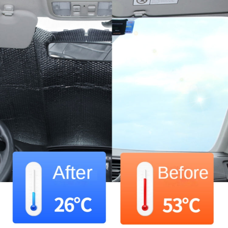 Car Front Windshield Sun Protection Heat Insulation Foldable Sunshade, 130x70cm, 140x70cm, 140x75cm