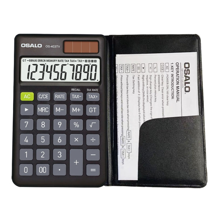 OSALO OS-403TV 10-digit LCD Screen Solar Dual Power Supply Mini Student Desktop Calculator, OS-403TV