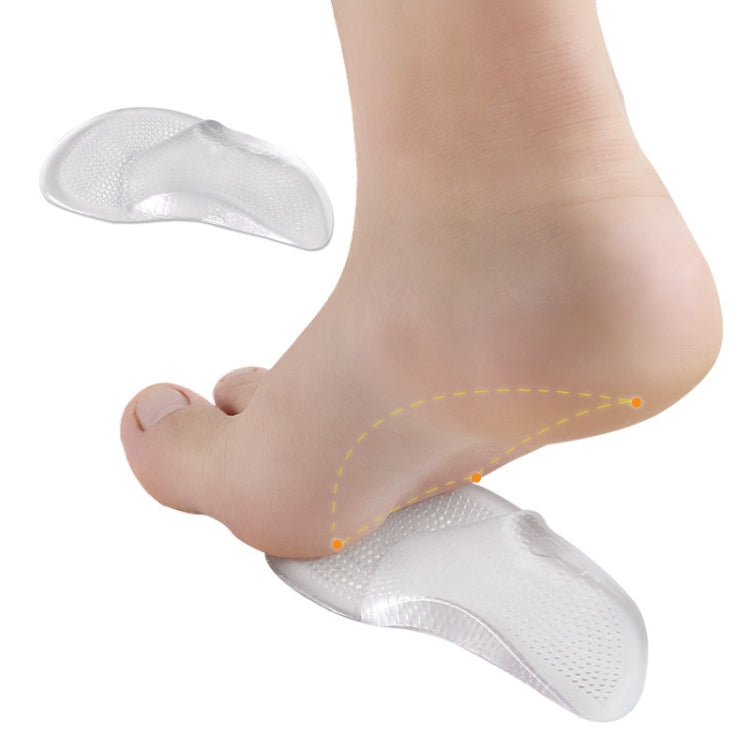 1pair Flat Feet Arch Support Shoe Insoles Adhesive Reusable Arch Cushions, L 40-45, S 35-40