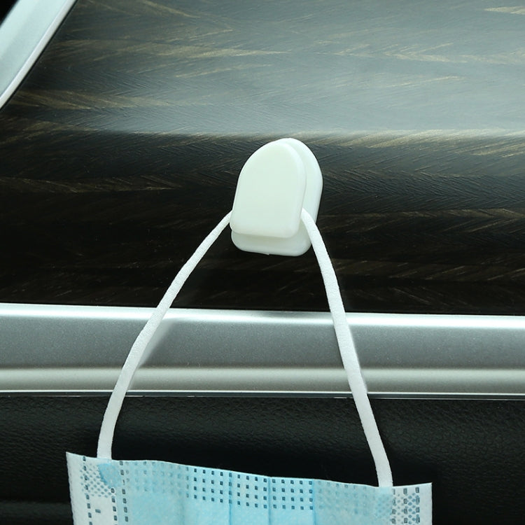 20pcs Mini Car Front Row Central Control Convenient Self-Adhesive Hook, Black, White, Pink, Lemon Yellow, Coffee