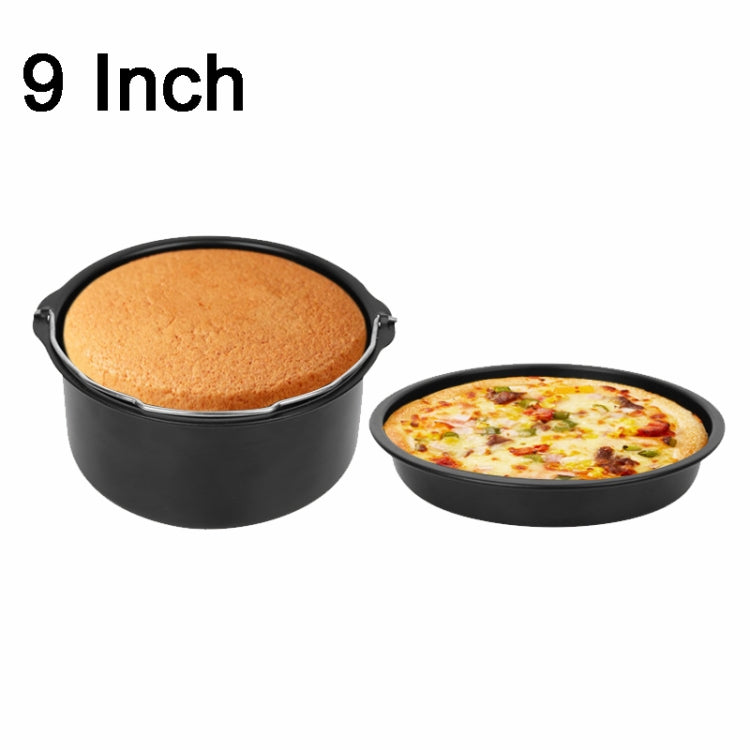Cake Basket with Handle + Pizza Tray Air Fryer Accessory Set Bakeware, 6 -inch, 7 -inch, 8 -inch, 9 -inch