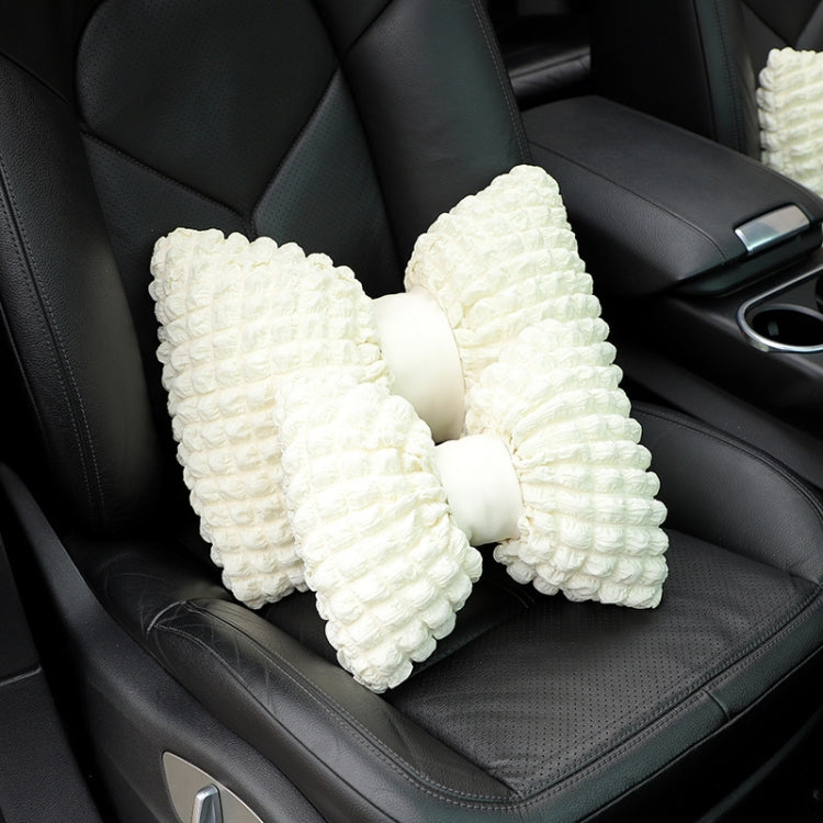Car Seat Breathable And Comfortable Puff Pillow Upholstery, Headrest Beige, Lumbar Pillow Beige, Headrest Beige Brown, Lumbar Pillow Beige Brown, Headrest Black, Lumbar Pillow Black, Headrest Pink, Lumbar Pillow Pink