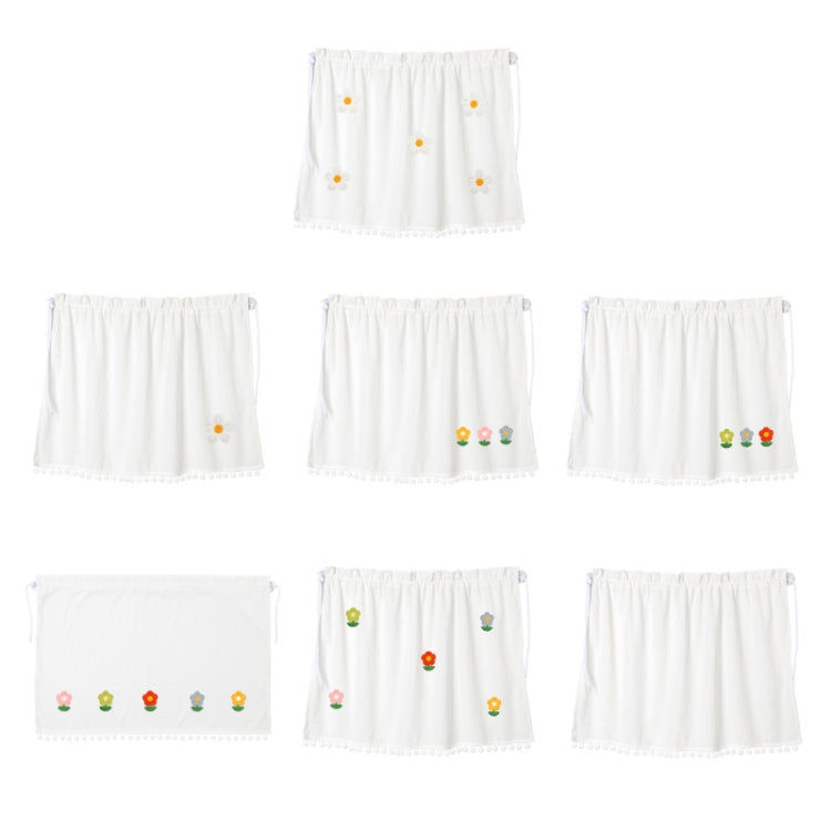 Car Sun Protection Blackout Curtain Cartoon Sunshade Curtain, Five Sunflowers, One Sun Flower, Yellow Pink Blue Flower, Green Blue Red Flower, Five Sun Flowers 1, Five Sun Flowers 2, Light Board White Curtain