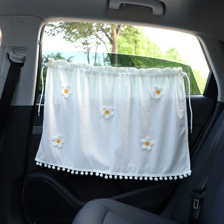 Car Sun Protection Blackout Curtain Cartoon Sunshade Curtain, Five Sunflowers, One Sun Flower, Yellow Pink Blue Flower, Green Blue Red Flower, Five Sun Flowers 1, Five Sun Flowers 2, Light Board White Curtain