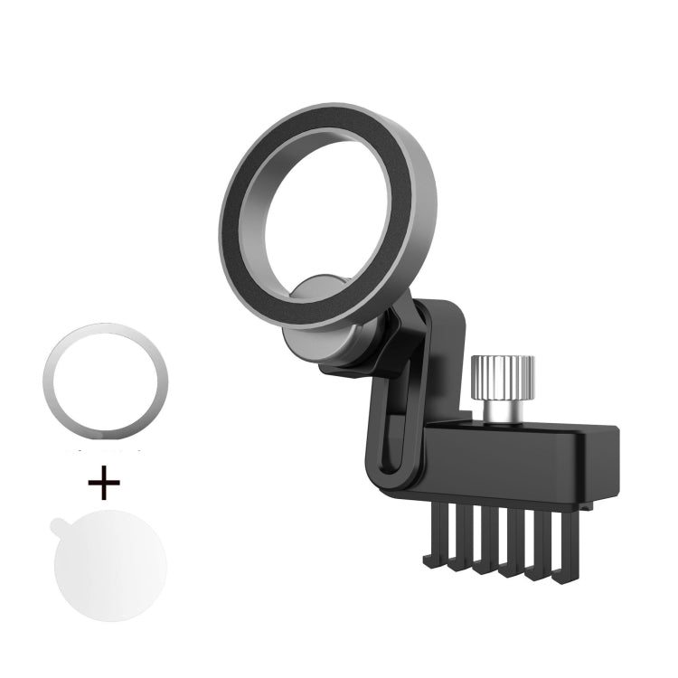 For Tesla Model 3/Y Air Vent Magnetic Mobile Phone Holder, With Magnetic Ring, Non-marking Base