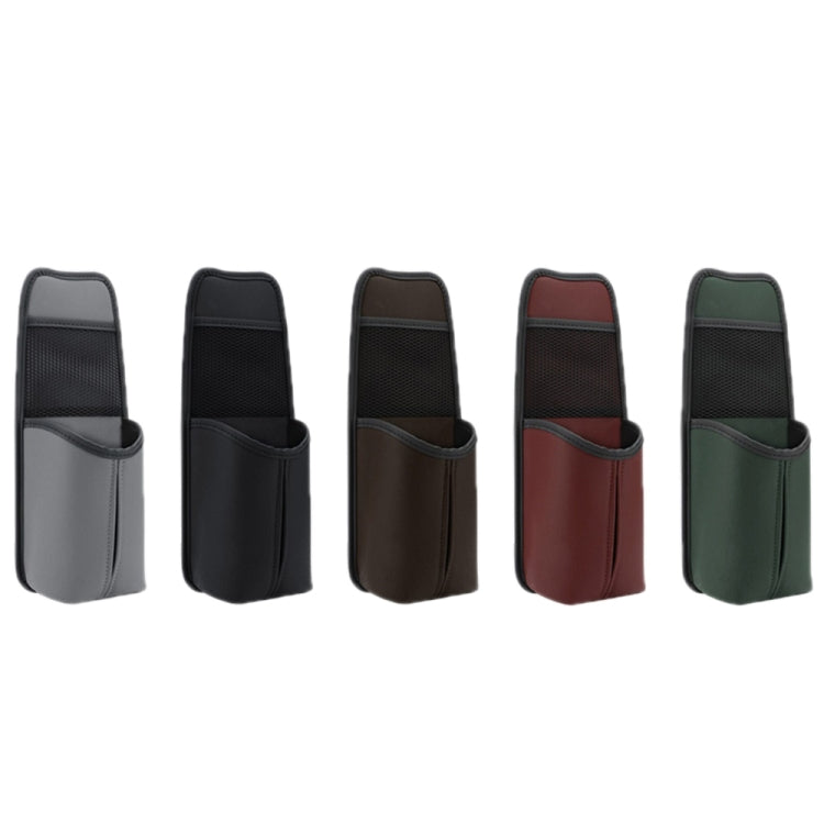 Car Seat Leather Multifunctional Tissue Water Cup Storage Hanging Bag