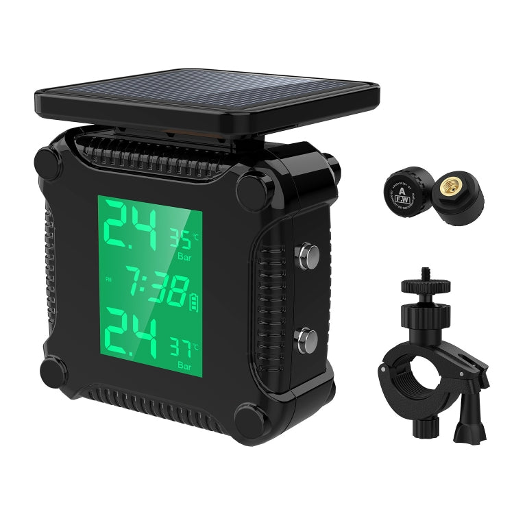 Solar Motorcycle Tire Pressure Monitor Color Screen High Precision Sensor, M8, M9