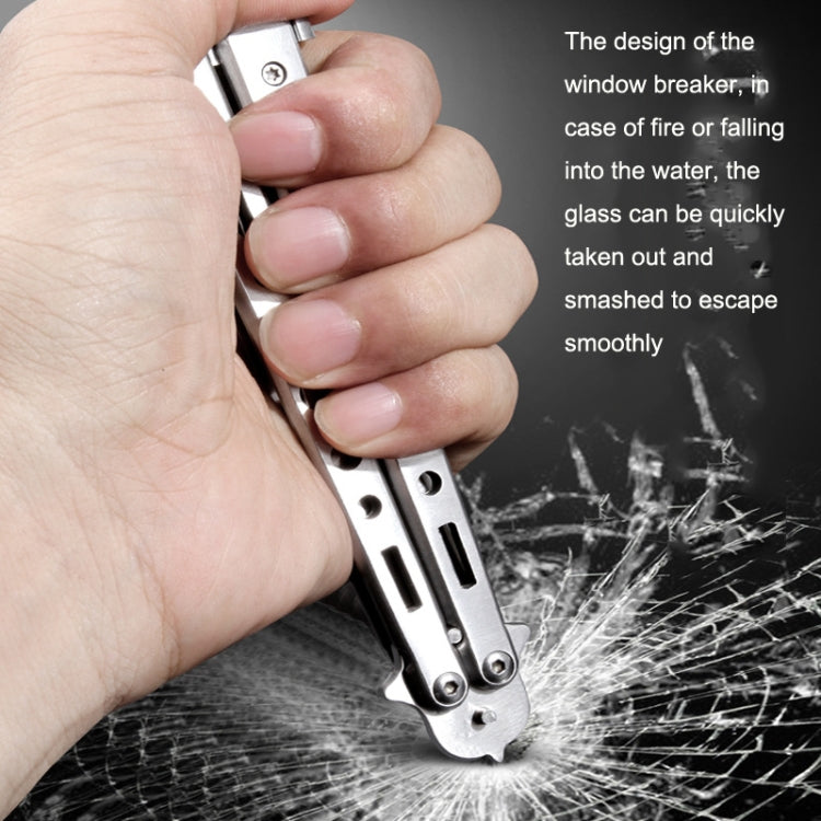 Folding Stone Clearing Hook Safety Hammer Portable Car Tire Cleaning Tool Set, Silver, Black