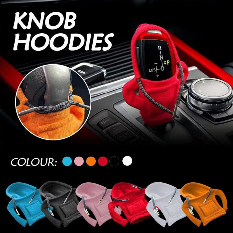 2pcs Car Gear Shift Brake Handle Hoodie Decorative Cover