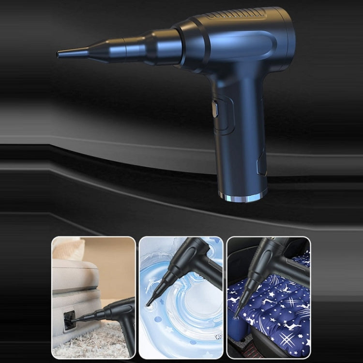 Vehicle-Mounted Home Rechargeable Vacuum Cleaner Keyboard Case Dust Blower, Black, White