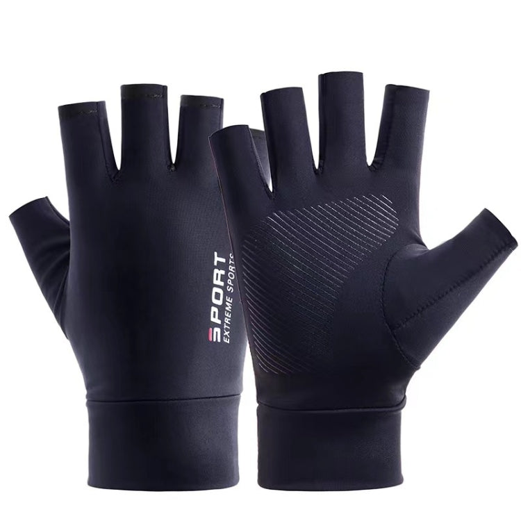 Summer Ice Silk Thin Sunscreen Gloves Fishing Non-slip Takeaway Rider Gloves, Free Code