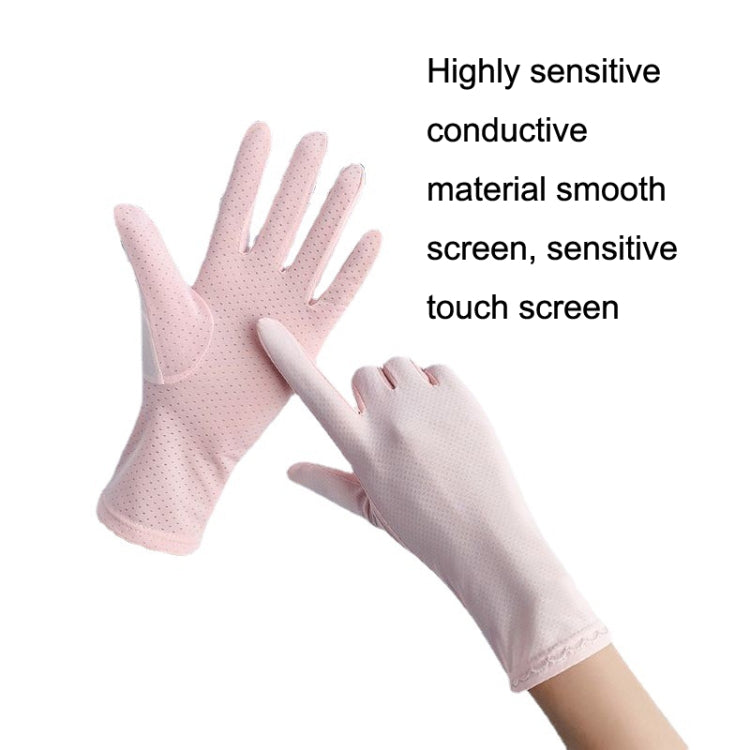 Summer Sunscreen Anti-ultraviolet Ice Silk Thin Gloves, Free Code
