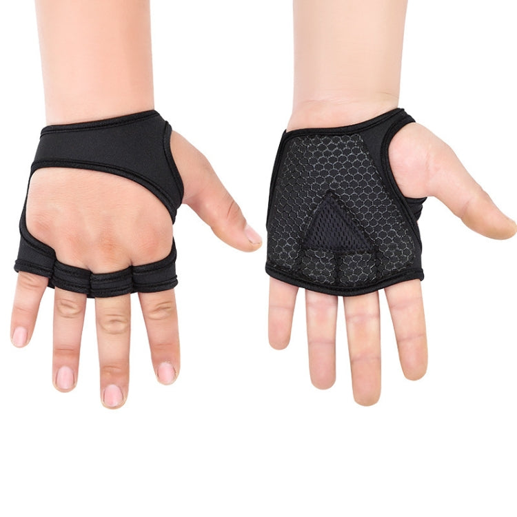 Weightlifting Dumbbell Horizontal Bar Anti-cocoon Anti-slip Wrist Fitness Gloves, M, L, XL