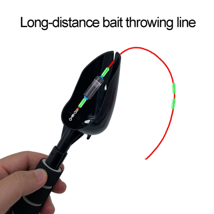 Fishing Bait Throwing Spoon Nesting Device Retractable Casting Scoop, Stainless Steel, Aluminum Alloy