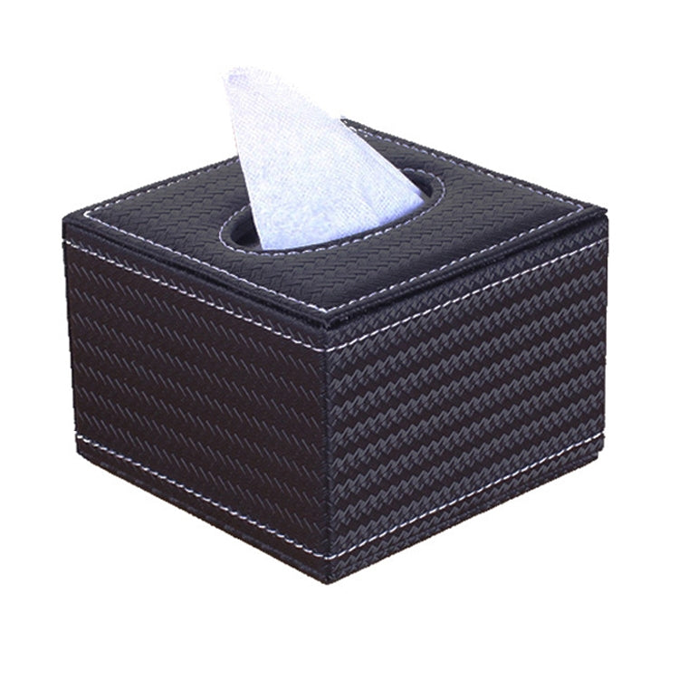 Hotel Restaurant Leather Square Paper Box Car Tissue Box, Sheepskin, Crocodile Pattern, Wheat Pattern, Ancient Pattern