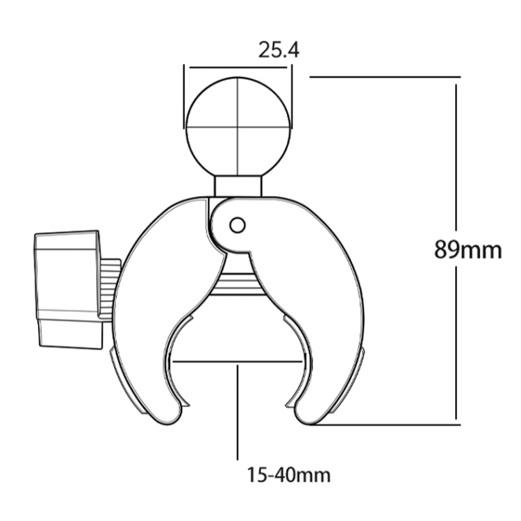 Camera Phone Holder Ball Head Base Live Riding Shooting Handlebar Rotating Clamp, Quick Release Ball Base