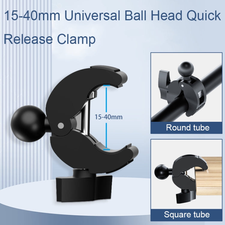 Camera Phone Holder Ball Head Base Live Riding Shooting Handlebar Rotating Clamp, Quick Release Ball Base