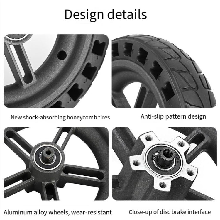 For Xiaomi M365 Electric Scooter 8.5-inch Rear Wheel  Solid Shock-absorbing Honeycomb Tire with Hub, 8.5-inch