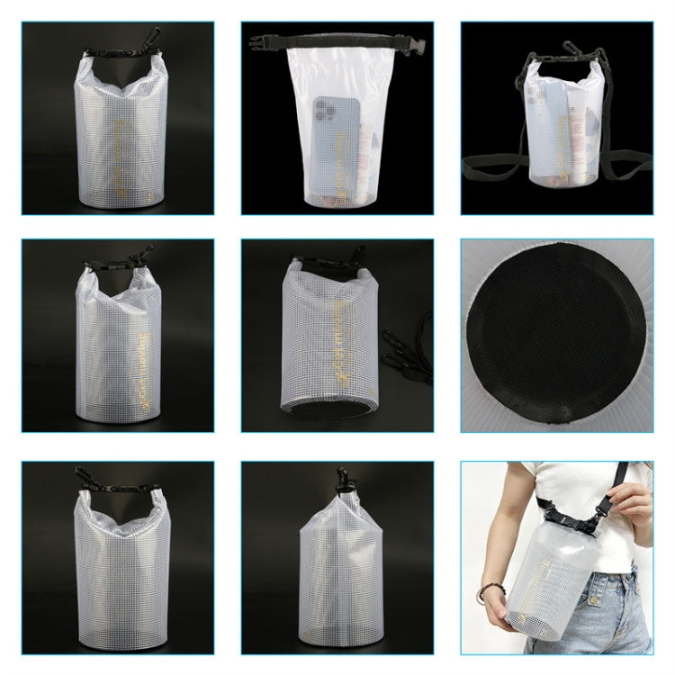 2L Outdoor Translucent Waterproof Bag Beach Rafting Swimming Bag, without Strap