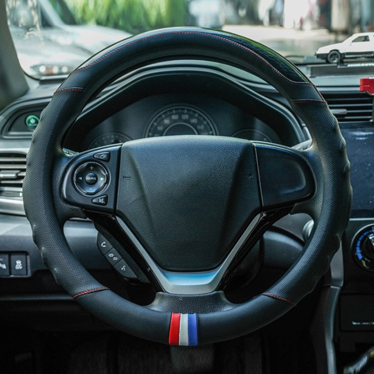 38cm Microfiber Leather Sports Colorful Car Steering Wheel Cover, Black, Blue, Green, Red, Pink, Orange, Brown