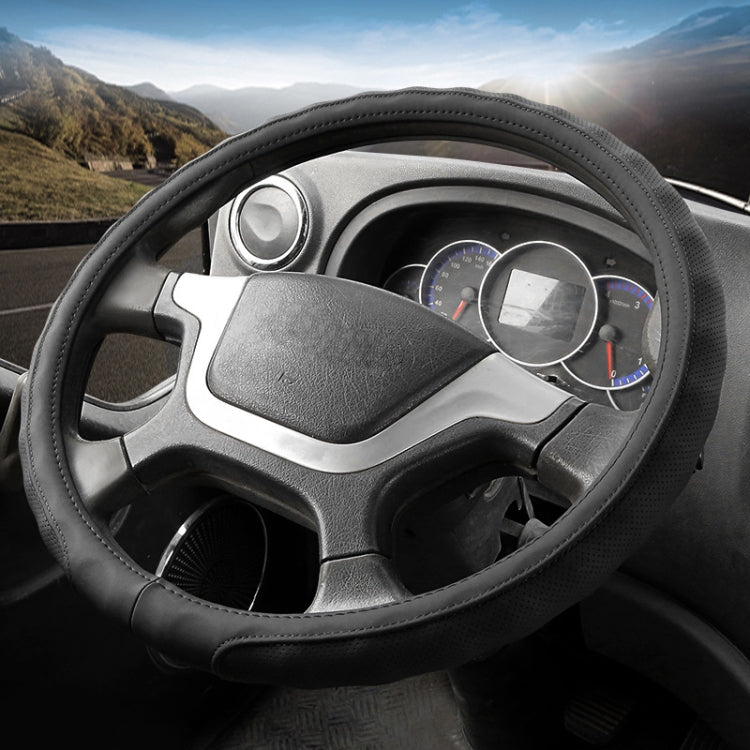 Leather Truck Steering Wheel Cover, 40cm, 42cm, 45cm, 47cm, 50cm