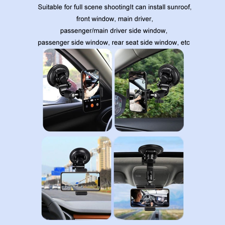 Car Suction Cup Mobile Phone Navigation Live Broadcast Shooting Bracket, Without Bluetooth, With Bluetooth
