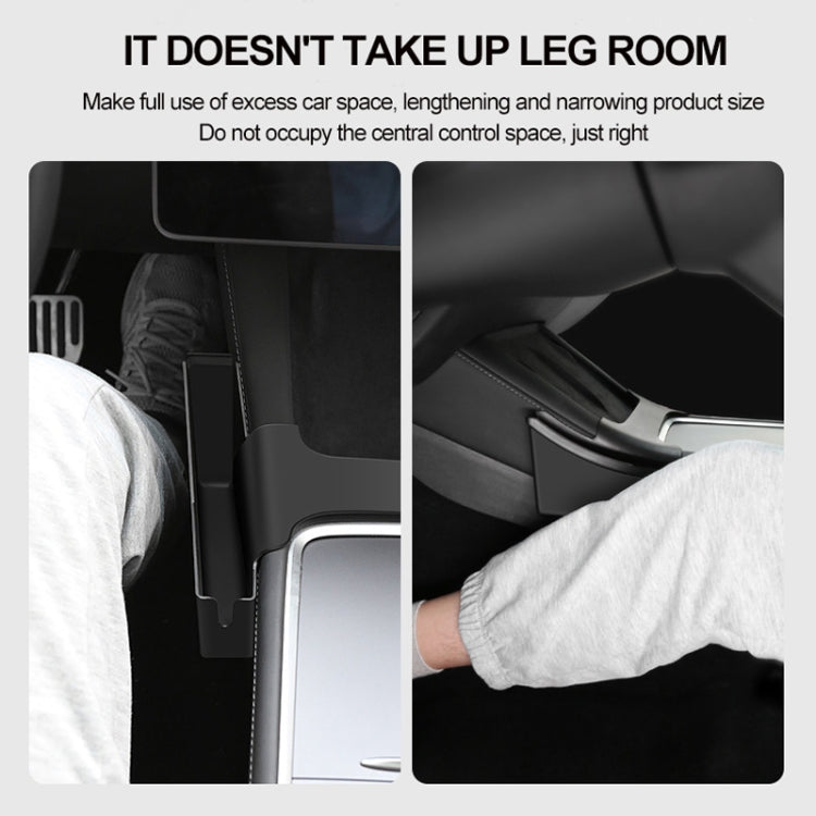 For Tesla Model Y / 3 Center Side Storage Box Side Organizer Saddle Box Interior Modification Accessories, Center Side Storage Box