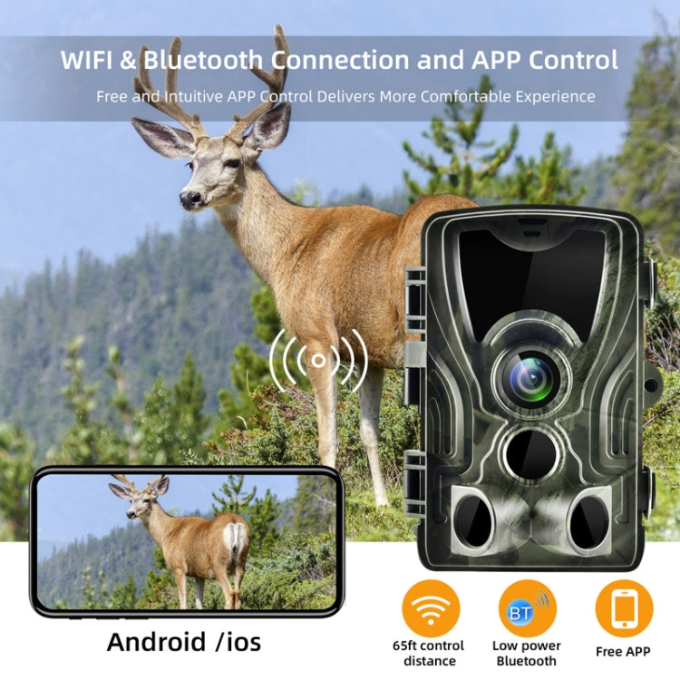 4K Outdoor Tracking Hunting Camera APP Remote Phone Control To View Photos / Video At Any Time, WiFi801Pro