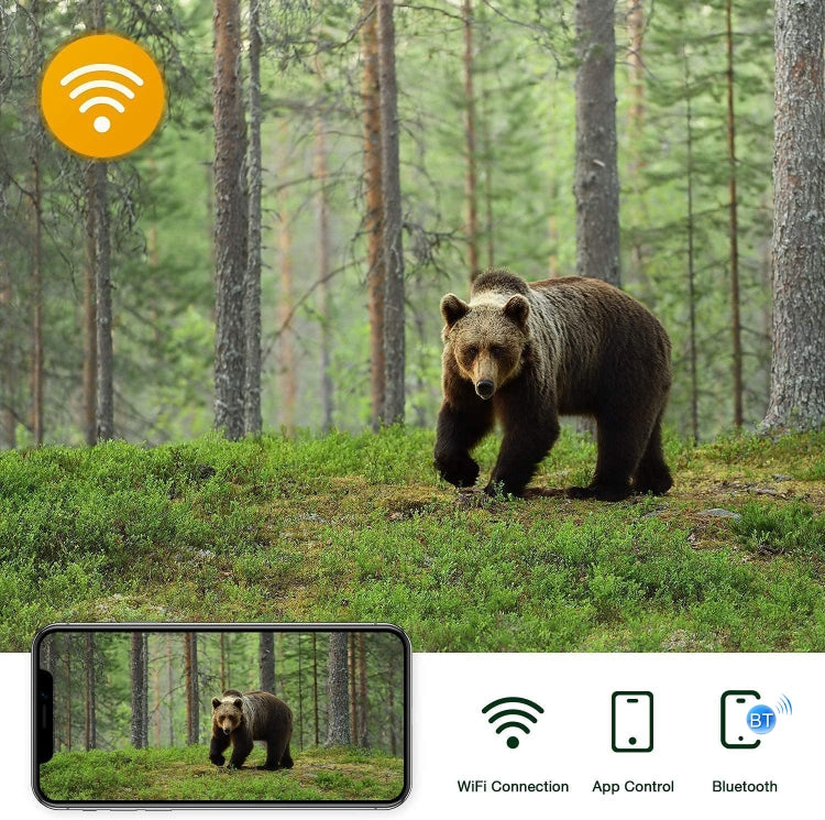 4K Outdoor Tracking Hunting Camera APP Remote Phone Control To View Photos / Video At Any Time, WiFi801Pro