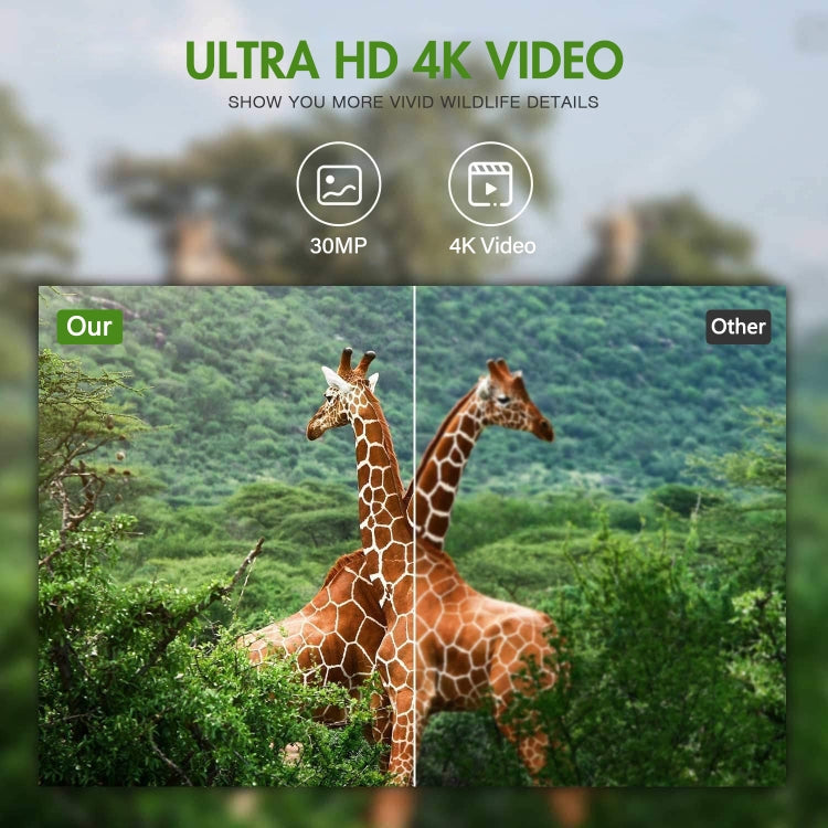 4K Outdoor Tracking Hunting Camera APP Remote Phone Control To View Photos / Video At Any Time, WiFi801Pro