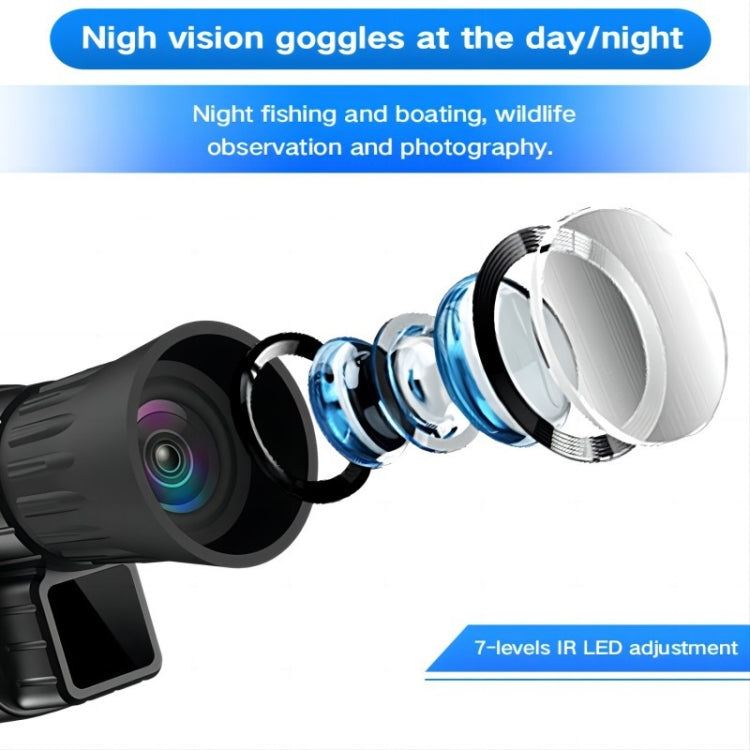 24MP 1080P Outdoor HD Night Visual Infrared Digital Night Vision Instrument, NVI-660