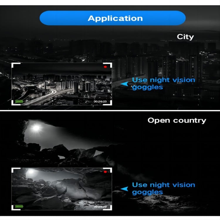 24MP 1080P Outdoor HD Night Visual Infrared Digital Night Vision Instrument, NVI-660