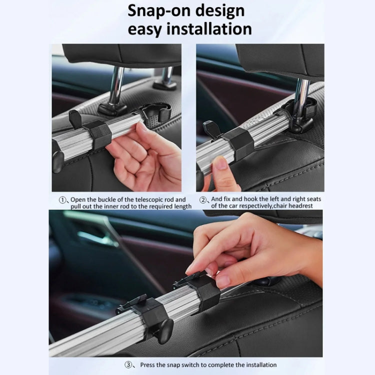 Car Mobile Phone Holder Computer Holder Universal Aluminum Tube With Hook, 3 in 1