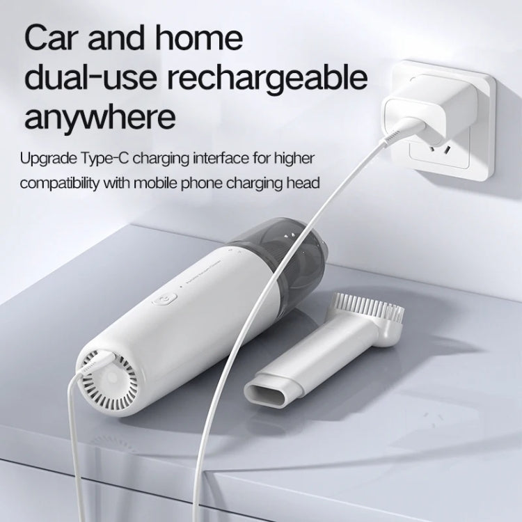 Mini Portable Detachable Wireless Handheld Powerful Car Vacuum Cleaner, Plastic Filter (White), Metal Filter (White), Plastic Filter (Black), Metal Filter (Black)